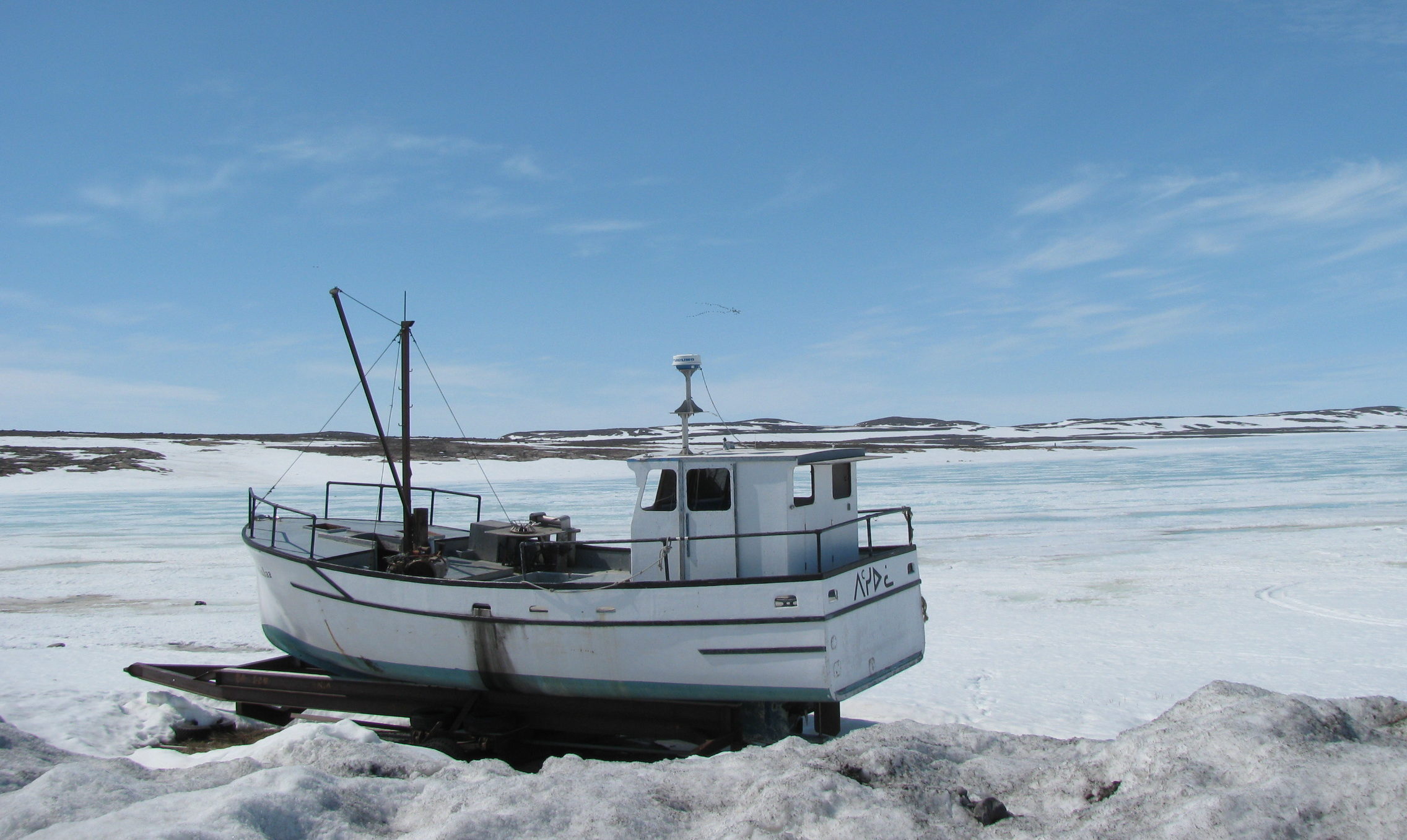 Arctic fishing boat